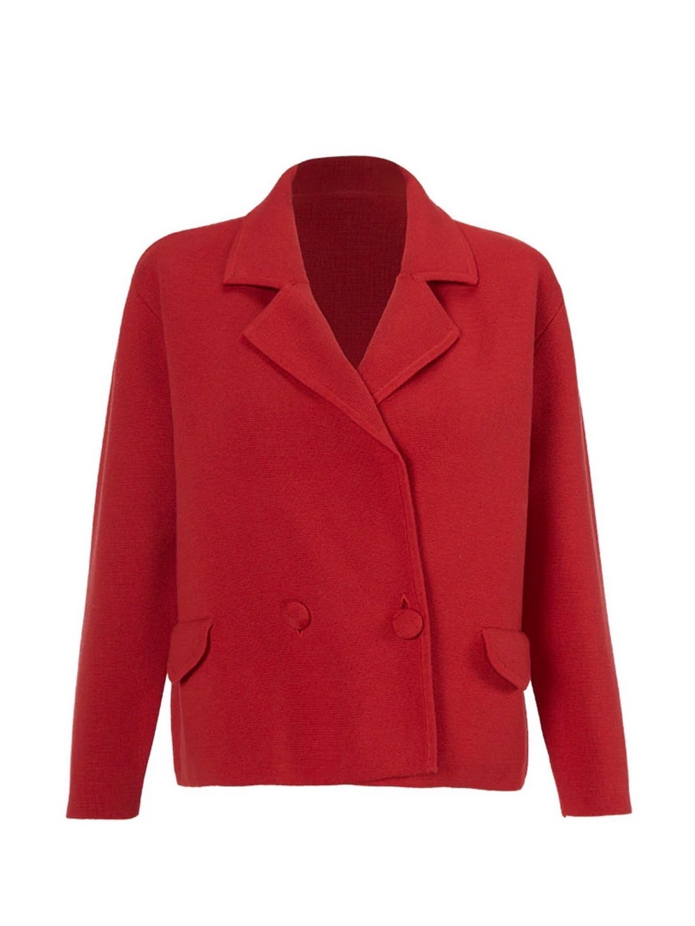 Cabi Coronation Cardigan Red Double-Breasted Women's Jacket